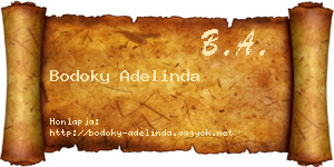 Bodoky Adelinda névjegykártya